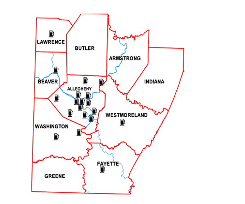 Region Map with AFV Stations